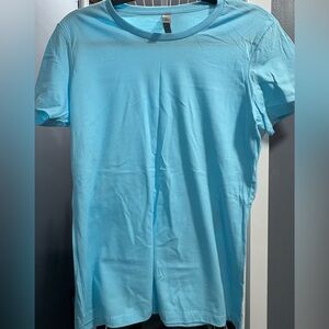 Next Level Apparel Light Blue Crew Neck T-Shirt